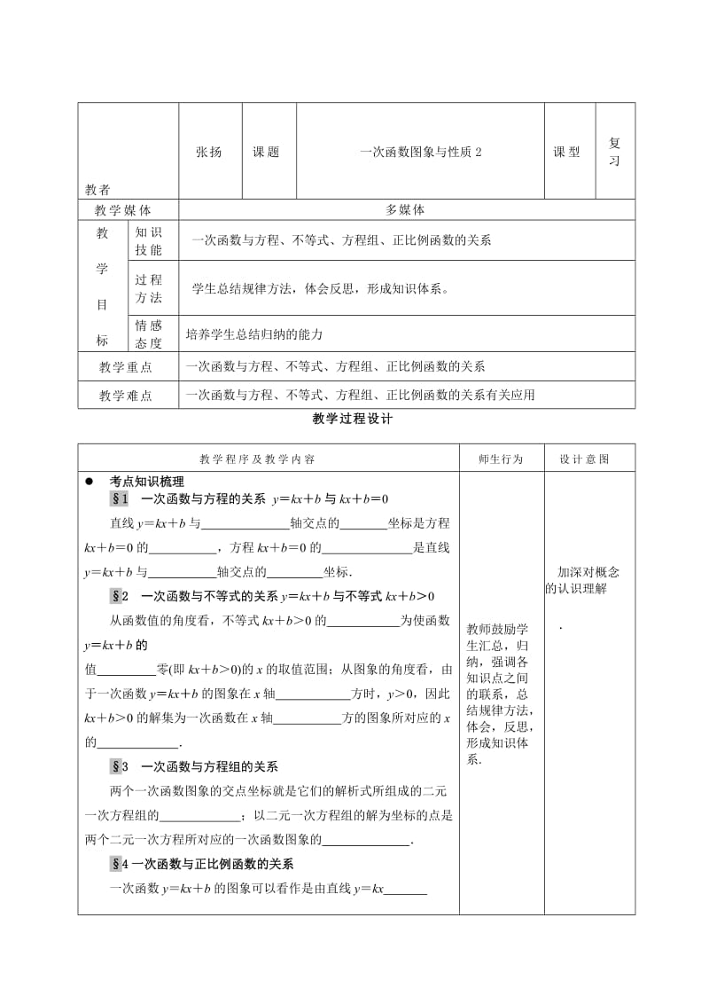 21中张扬2010年市骨干一次函数图象与性质2教学设计[精选文档].doc_第1页