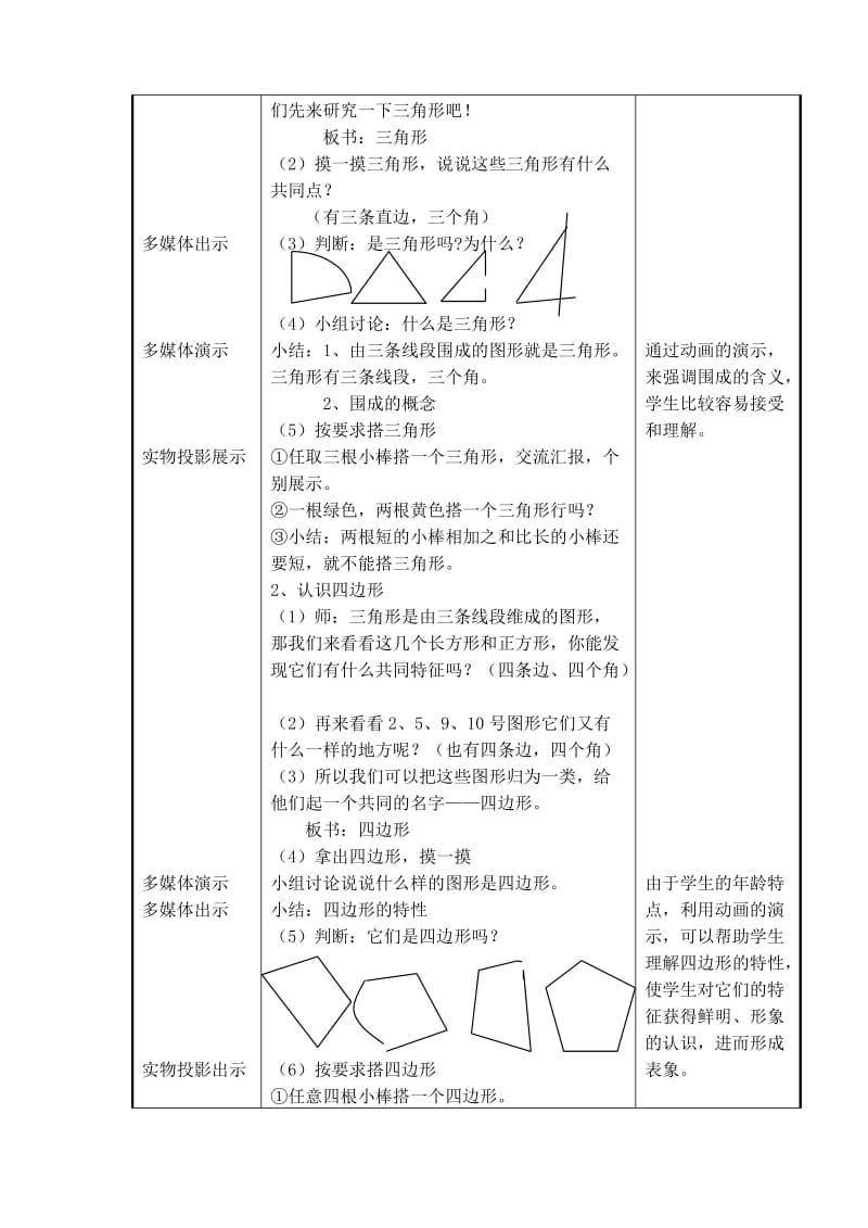 《三角形和四边形》教案[精选文档].doc_第2页