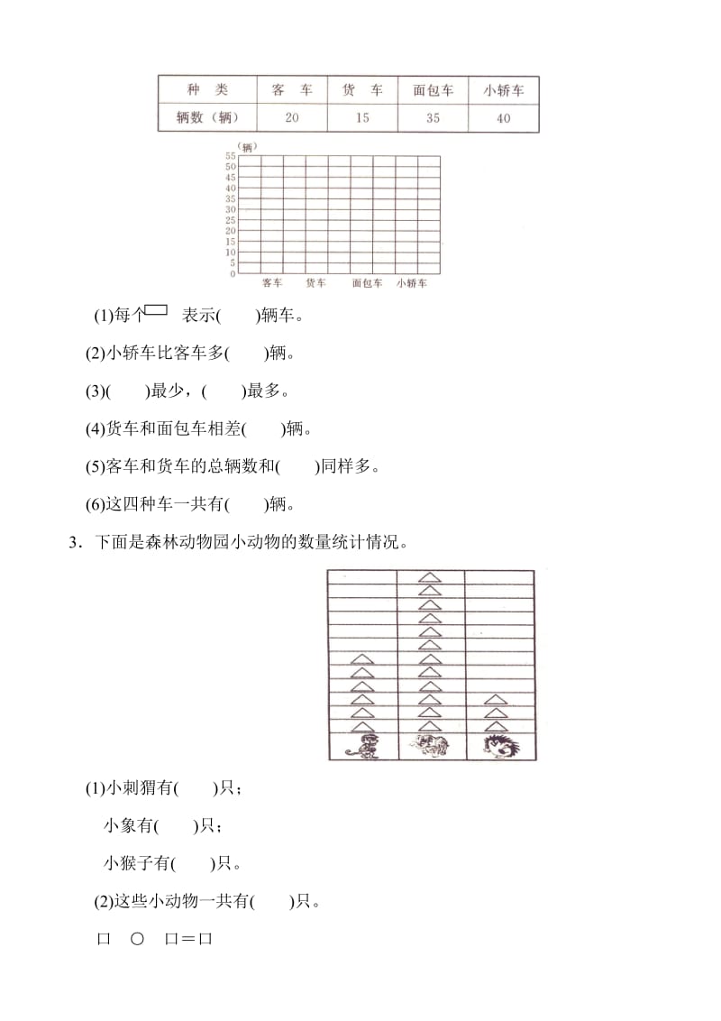 最新小学数学二年级下册数据收集整理练习题汇编.doc_第2页