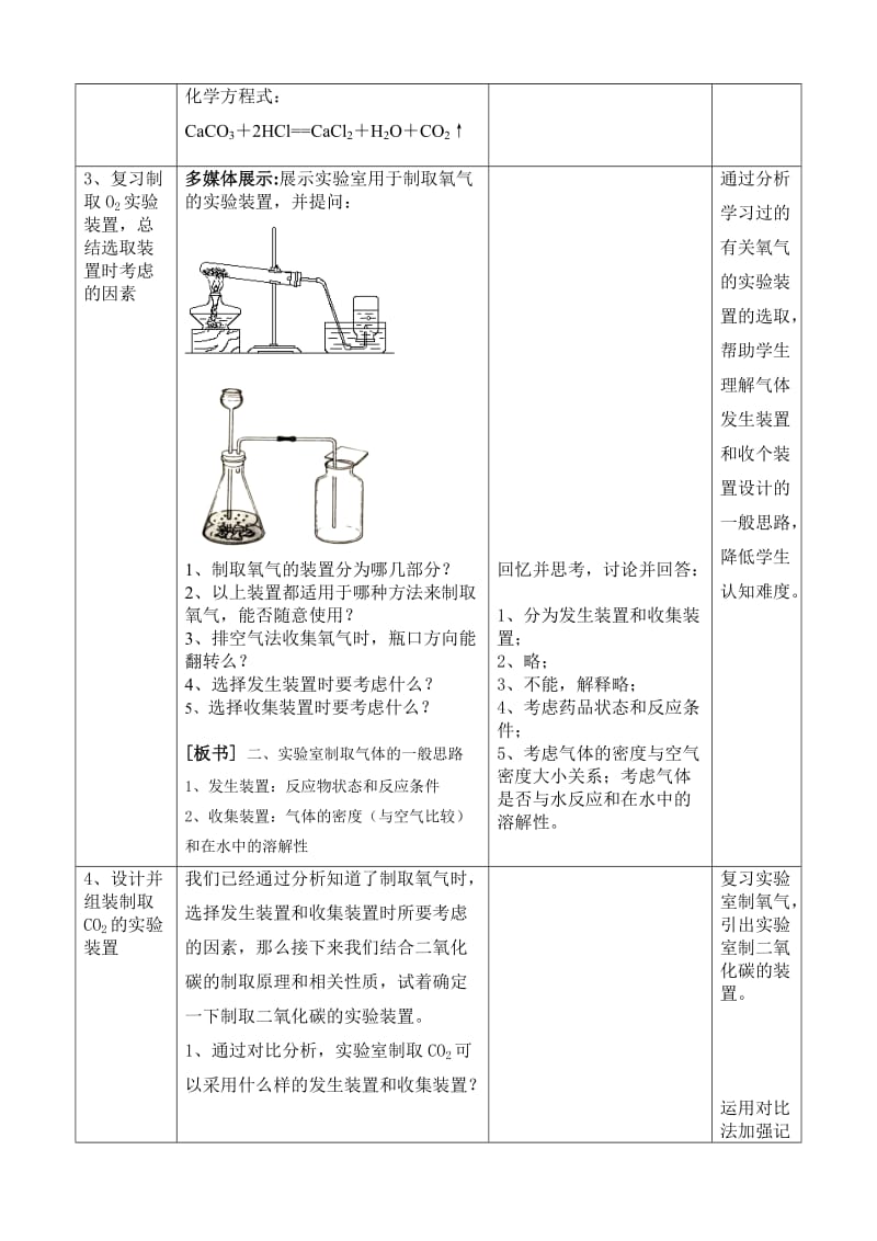 二氧化碳制取的研究+教学设计[精选文档].doc_第3页