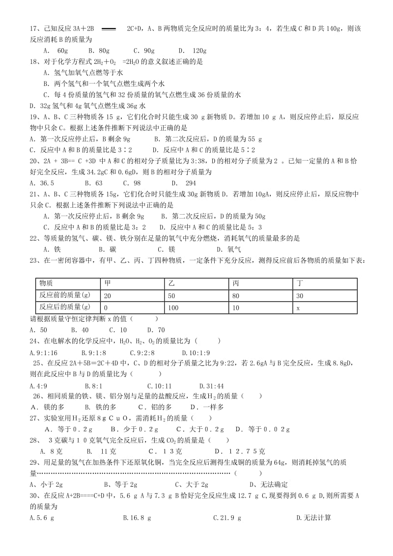 化学方程式的计算练习题40道[精选文档].doc_第2页