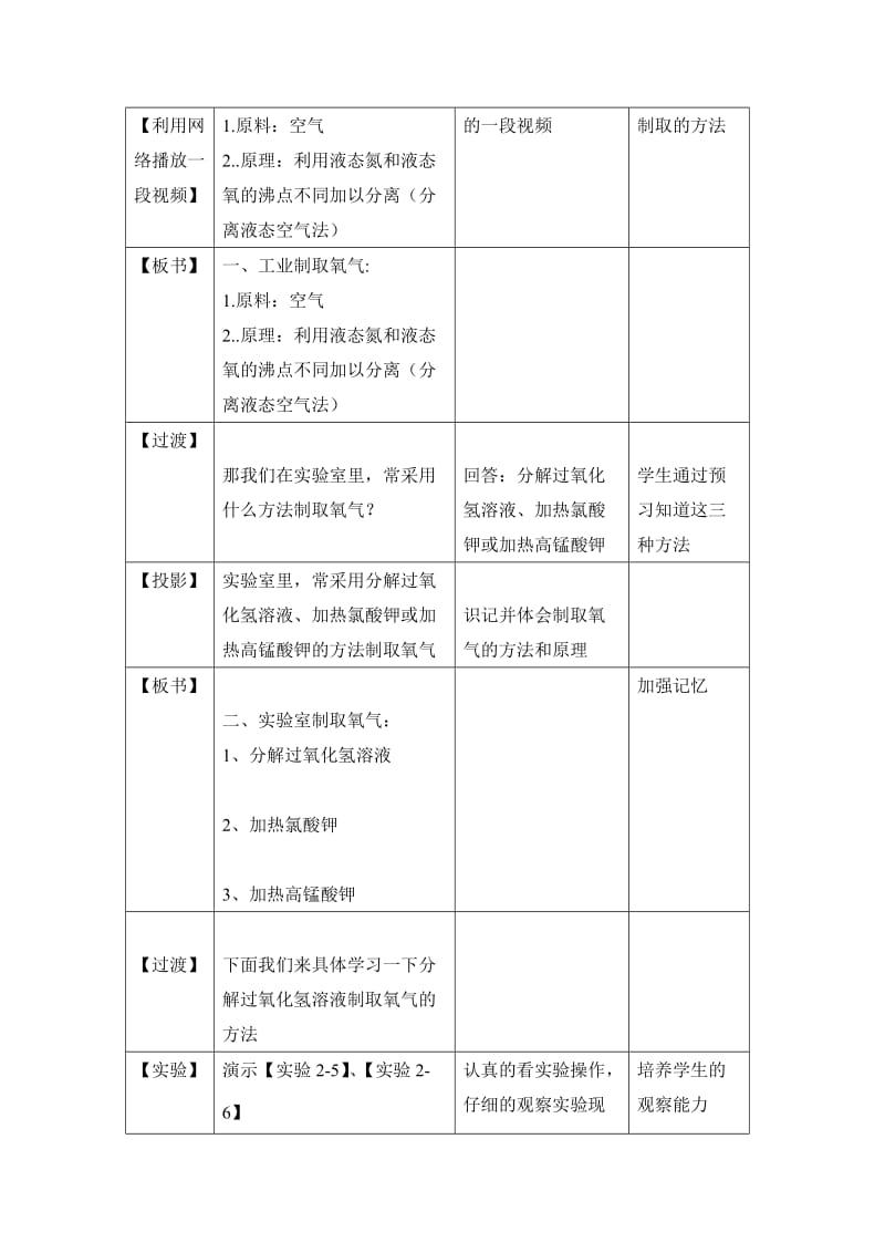 最新初中化学《制取氧气》教学设计汇编.doc_第3页