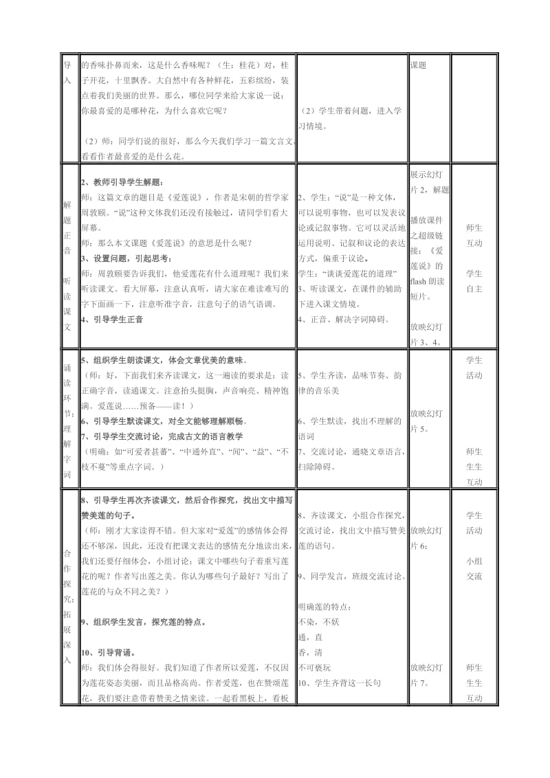 《爱莲说》教案设计[精选文档].doc_第2页