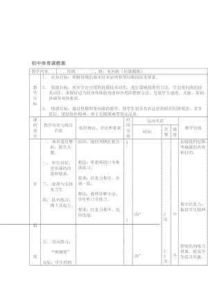 初中体育课教案（跑2）[精选文档].doc