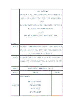 《让友谊之树常青》教案[精选文档].doc