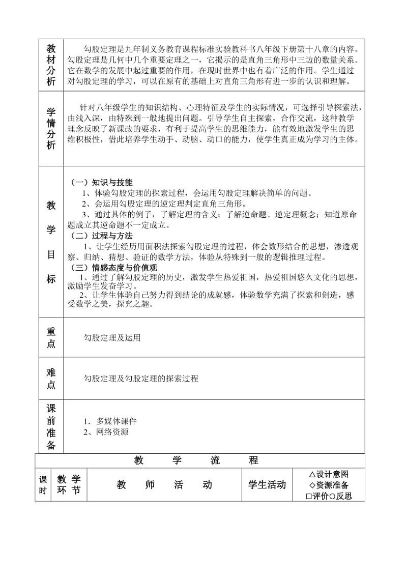 教学设计勾股定理[精选文档].doc_第2页