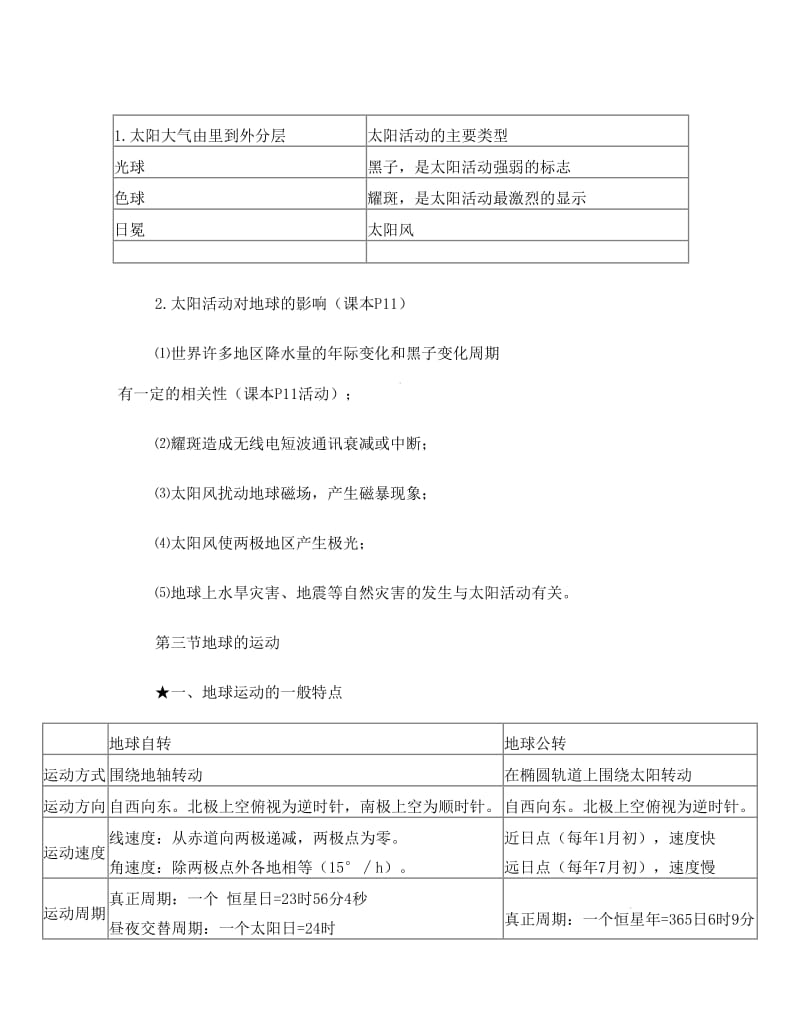 最新人教版高一地理必修一知识点总结剖析名师优秀教案.doc_第3页