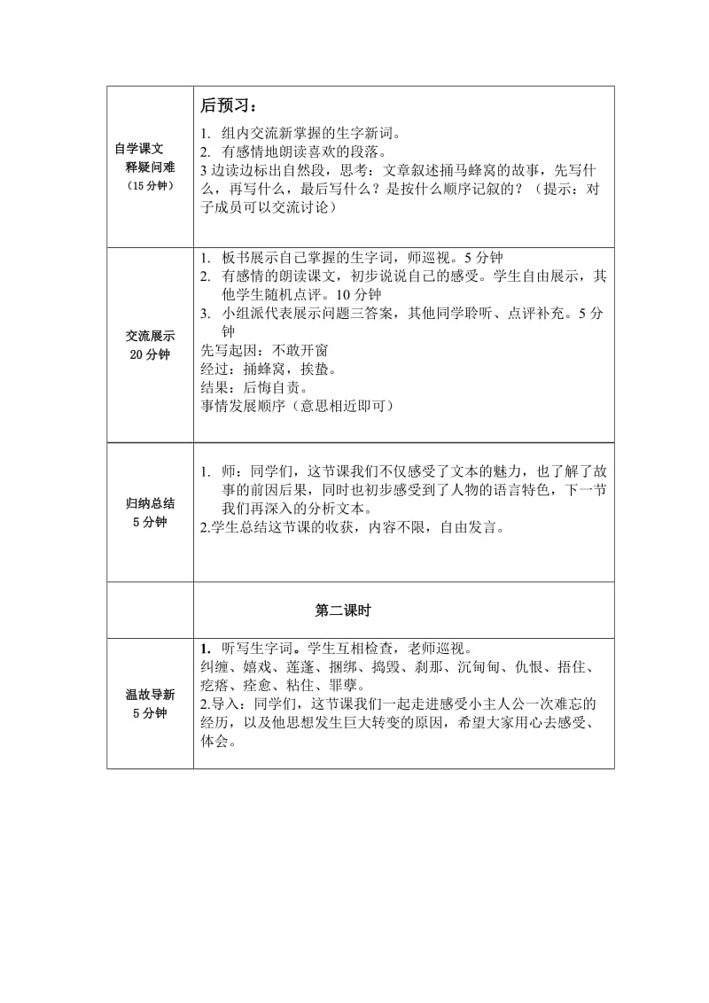 小学语文五上《第5课捅马蜂窝》[精选文档].doc_第2页