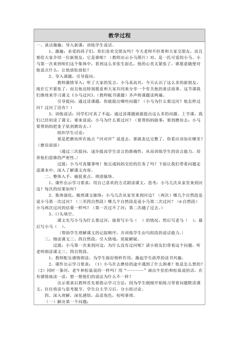 小马过河第二课时教学设计（教案）[精选文档].doc_第2页