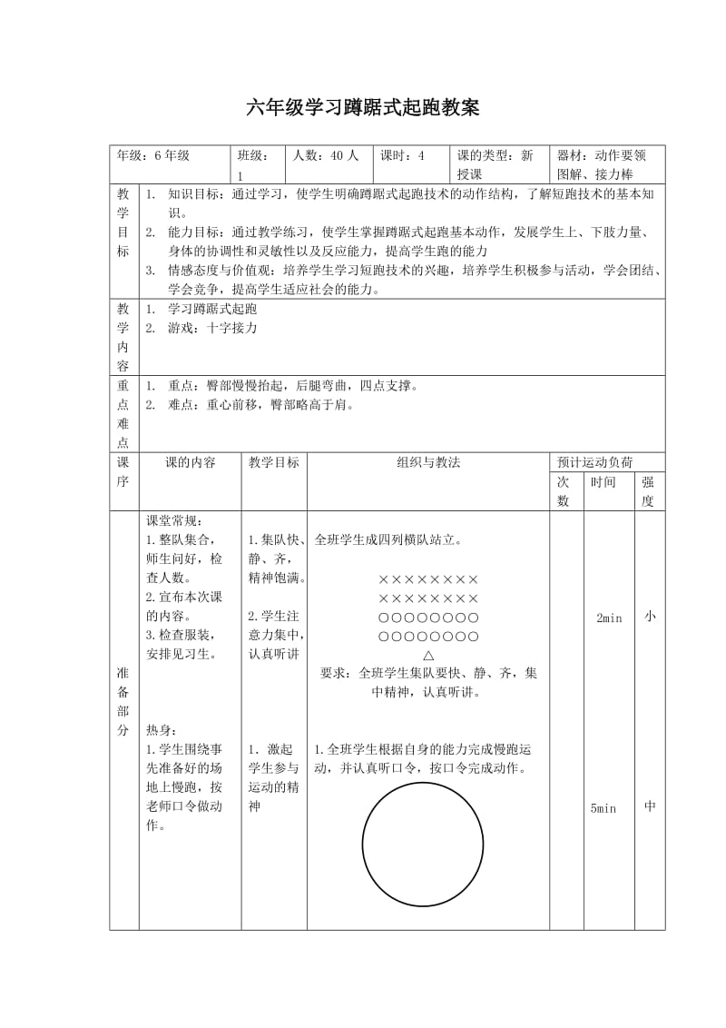 最新蹲踞式起跑教案 (2)汇编.doc_第1页