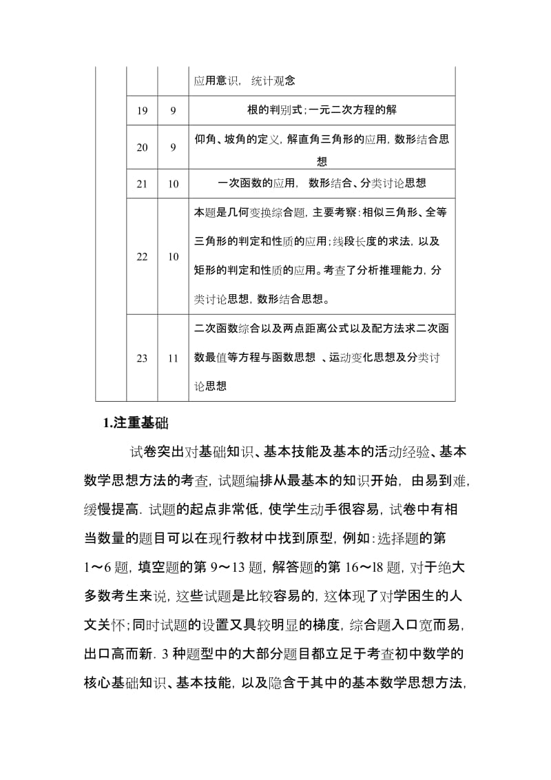 最新河南省中考数学试卷分析汇编.doc_第3页