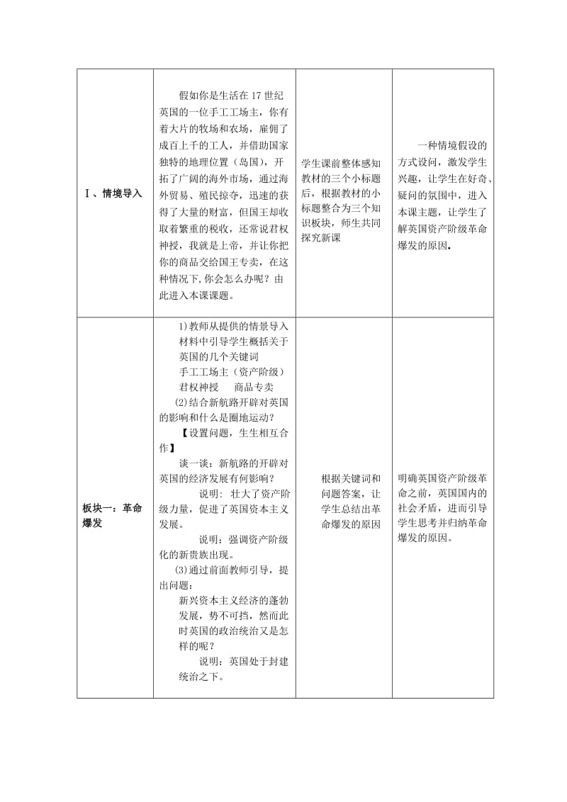 最新英国资产阶级革命教学设计汇编.doc_第3页