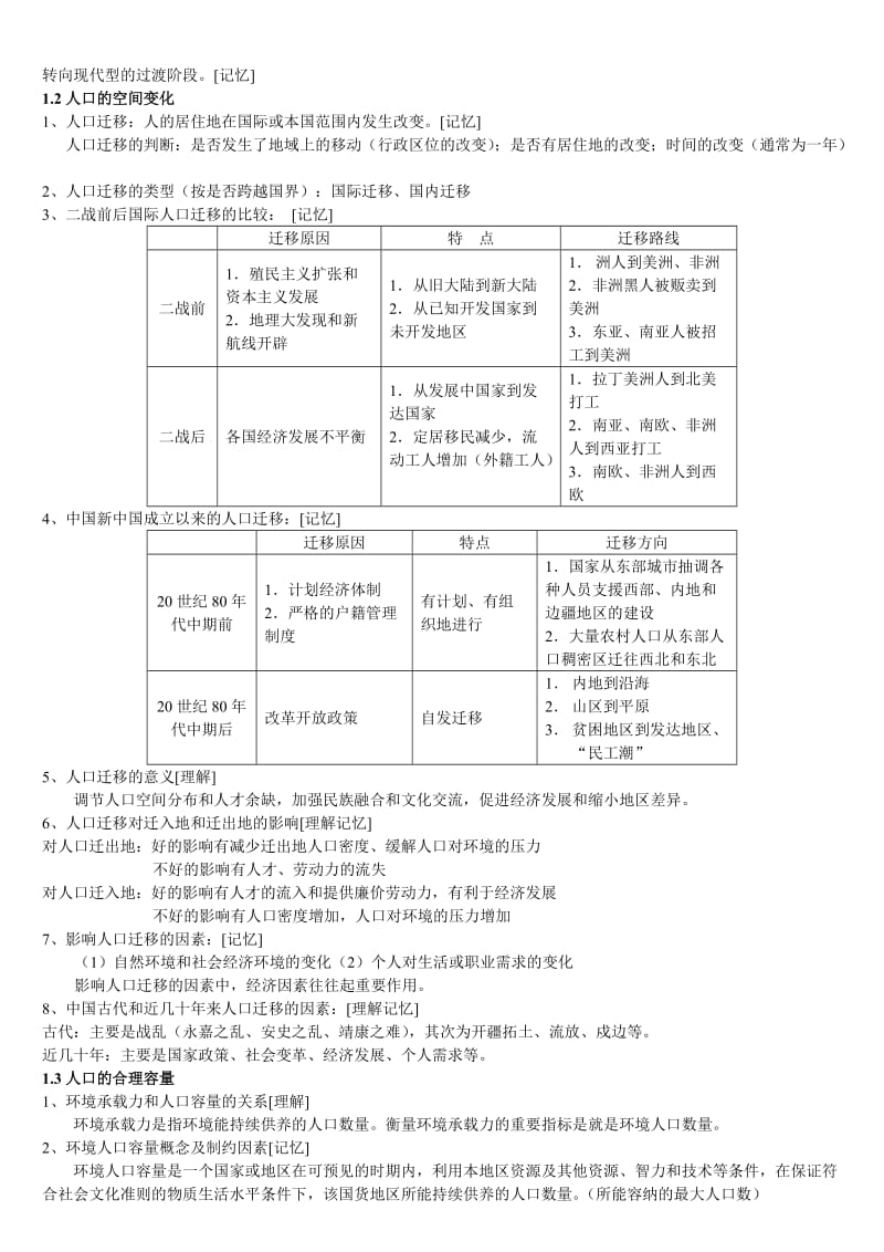 最新高一地理必修二复习纲要[全套]新课标人教版名师优秀教案.doc_第2页