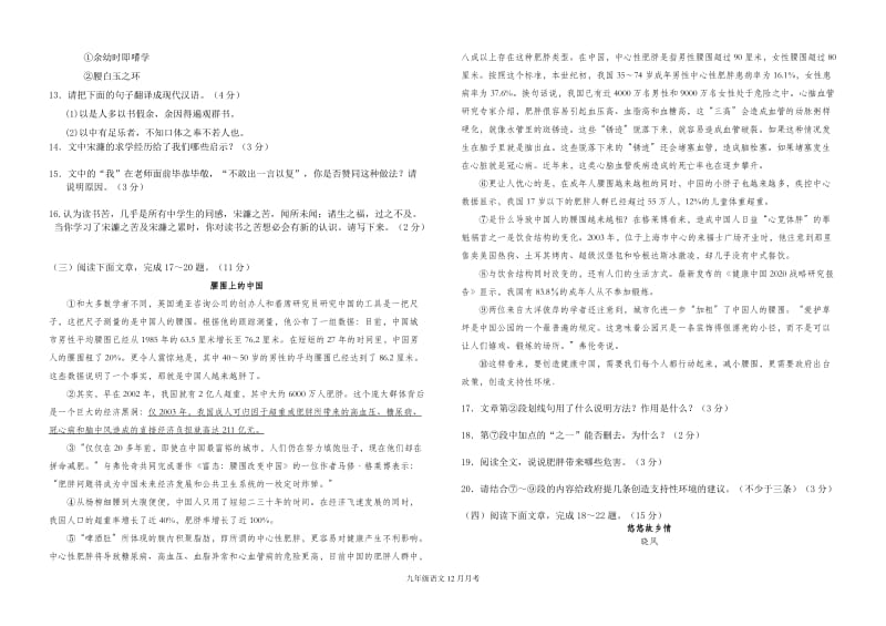 大河镇第二中学2016—2017学年九年[精选文档].doc_第3页