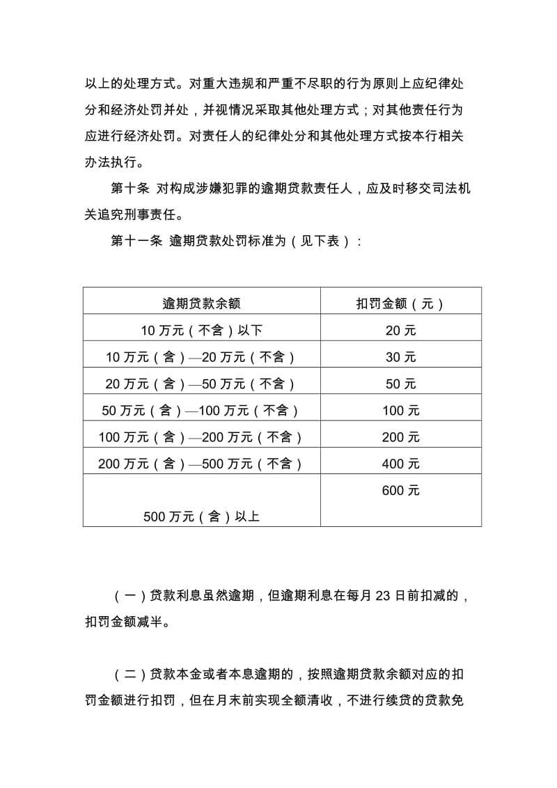 最新银行逾期贷款问责管理办法.docx_第3页