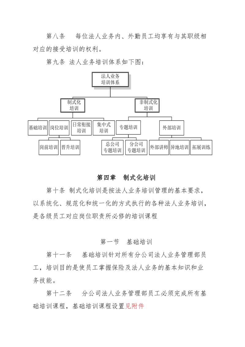 最新人寿保险有限公司法人业务培训管理办法(暂行).docx_第3页