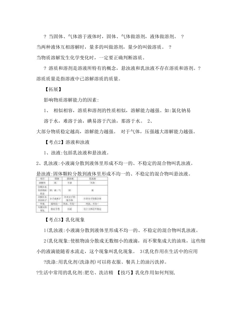 最新DOC-初三化学溶液知识点总结优秀名师资料.doc_第2页