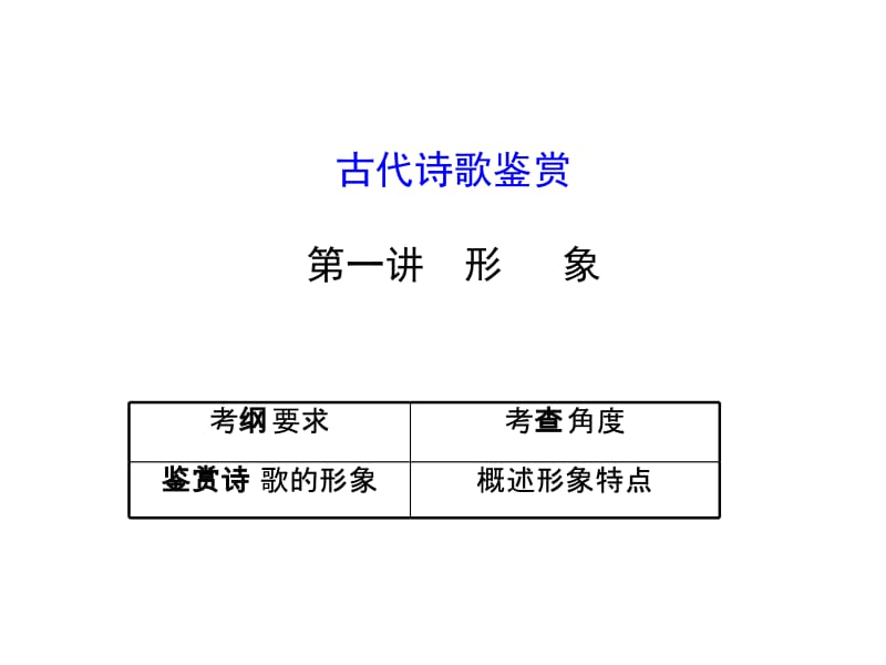 2015古代诗歌鉴赏复习要点（上课二）[精选文档].ppt_第1页