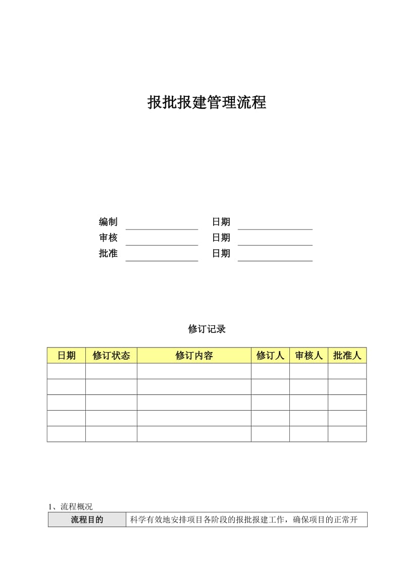 最新JH-OP-BJ01报批报建管理流程汇编.doc_第1页