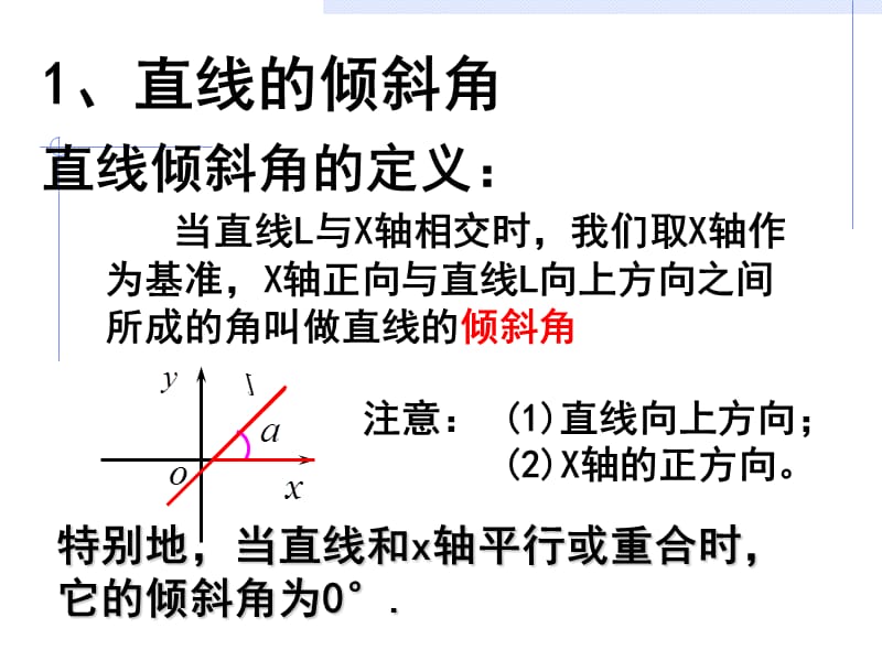 3.1.1解析几何的产生;直线的倾斜角和斜率[精选文档].ppt_第3页