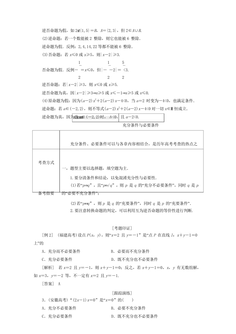 2017_2018学年高中数学高考八大高频考点例析学案北师大版选修1_1201806061101.wps_第2页