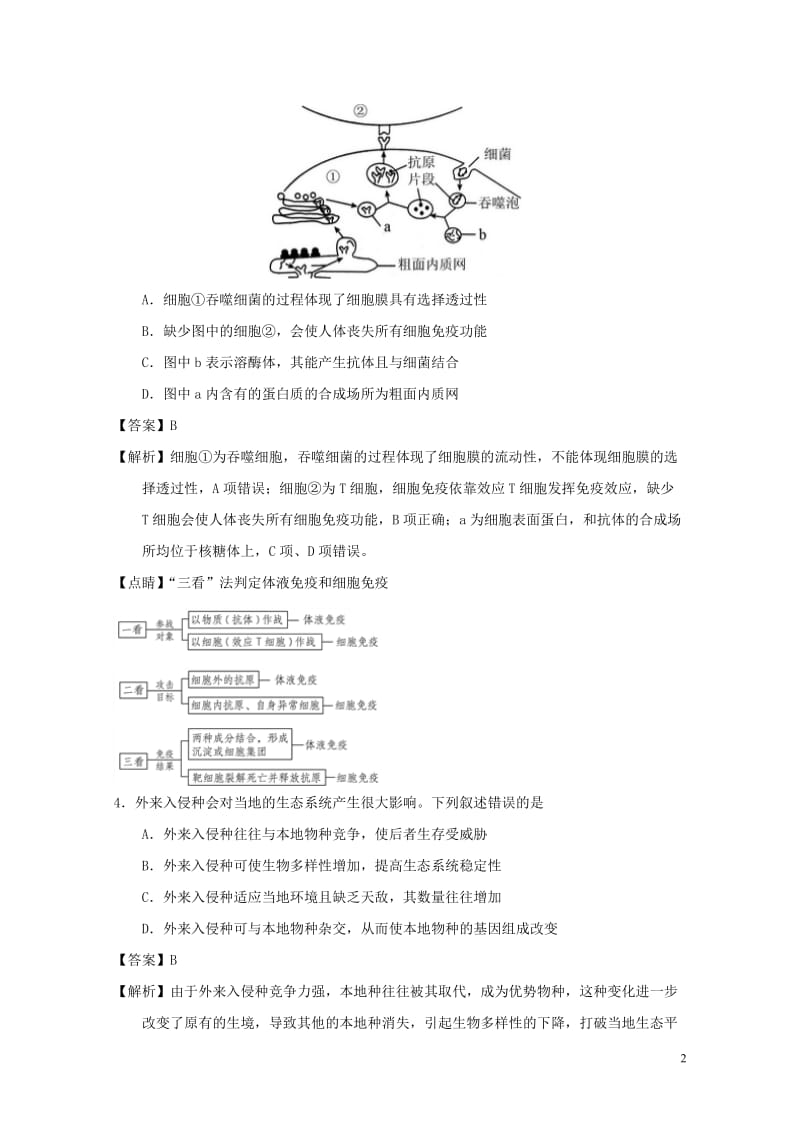 2018年高考理综选择题专项训练6201806110327.doc_第2页