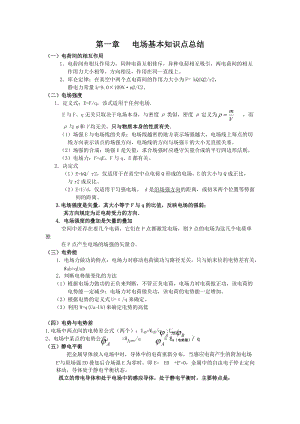 最新物理选修3-1-第一章知识点总结优秀名师资料.doc