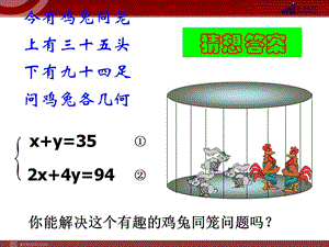 8.3再探实际问题与二元一次方程组(1)[精选文档].ppt