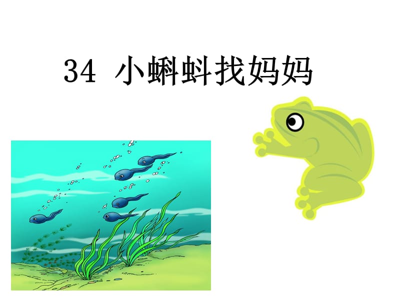 34《小蝌蚪找妈妈》课件.ppt[精选文档].ppt_第2页