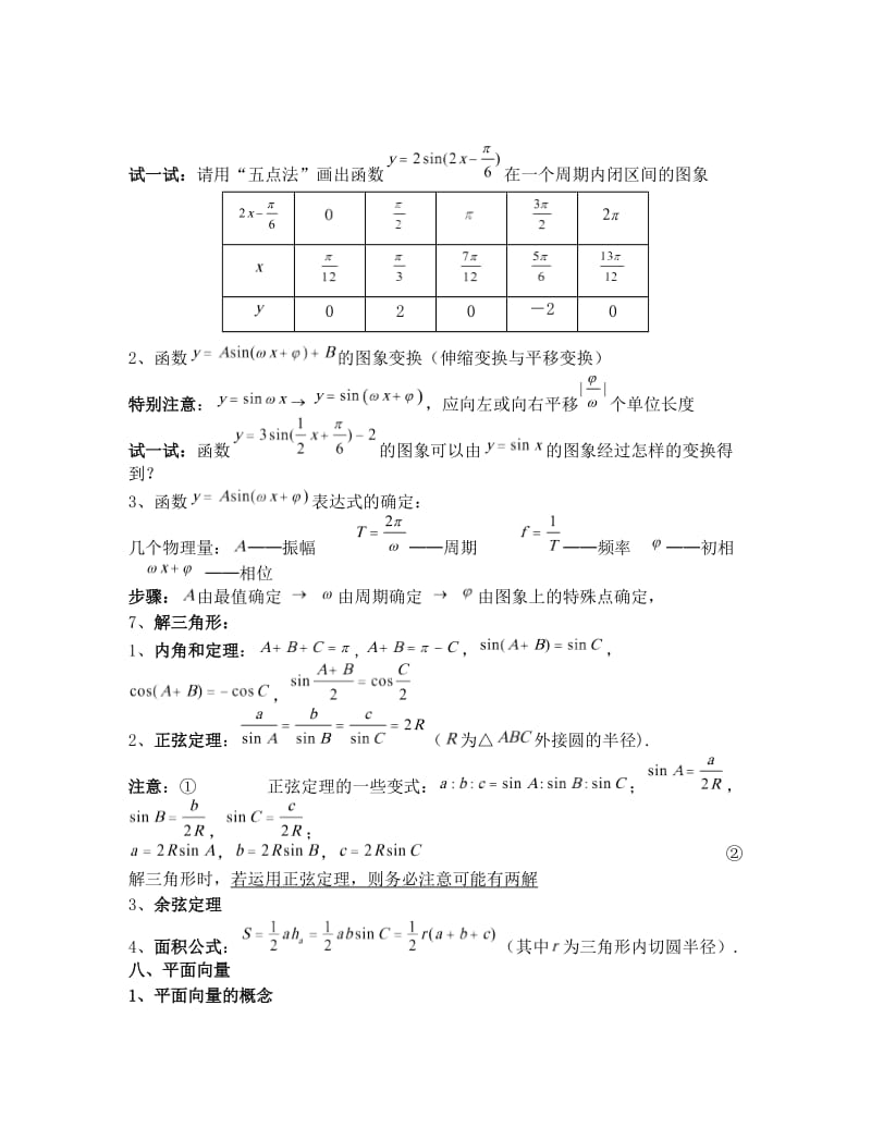 最新高中数学必修4知识归纳+典型试题优秀名师资料.doc_第2页