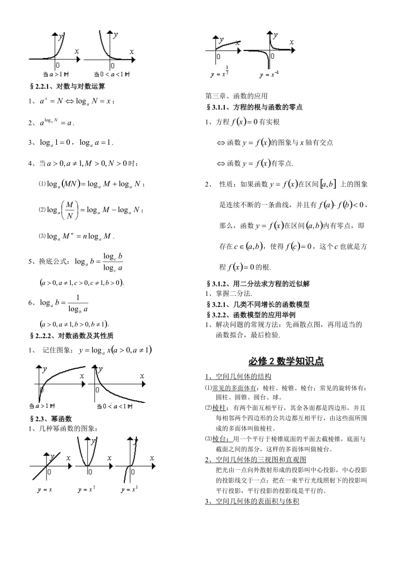 最新高中数学必修1-5知识点归纳优秀名师资料.doc_第2页