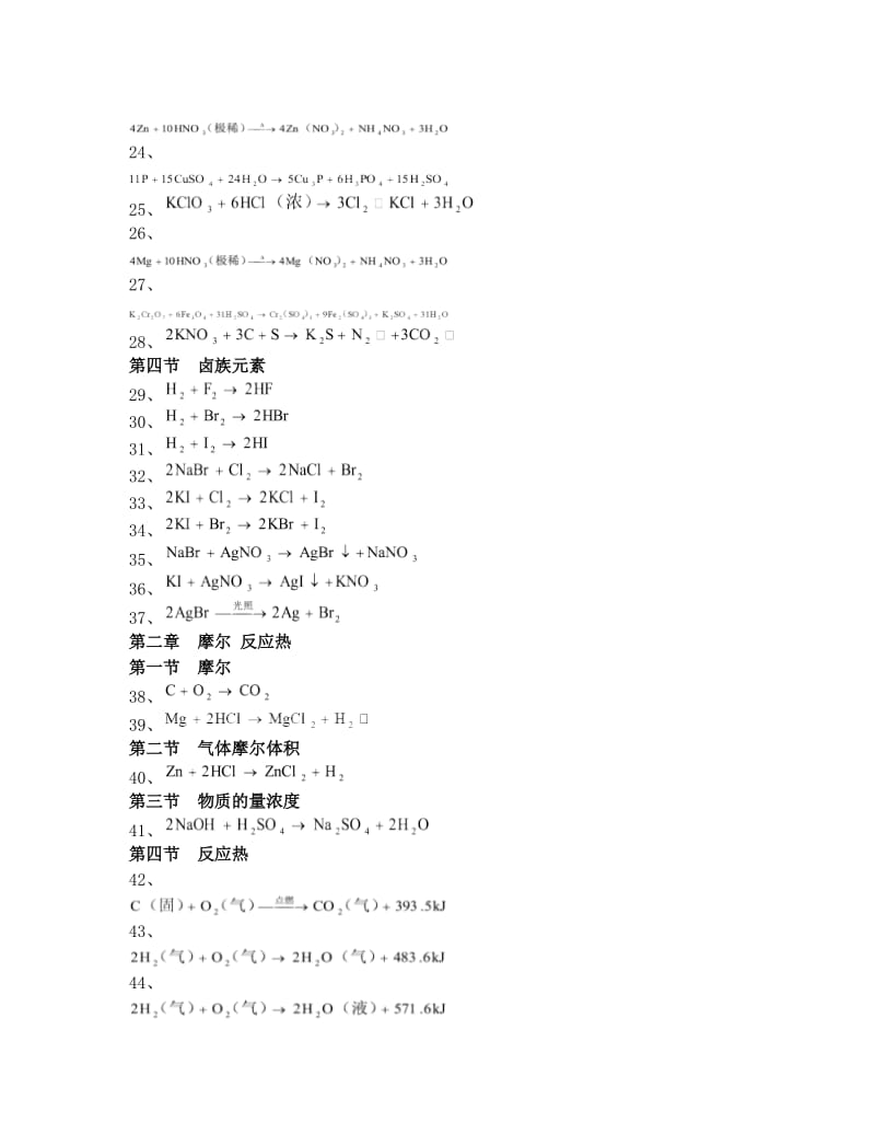 最新高中化学方程式大全!优秀名师资料.doc_第2页