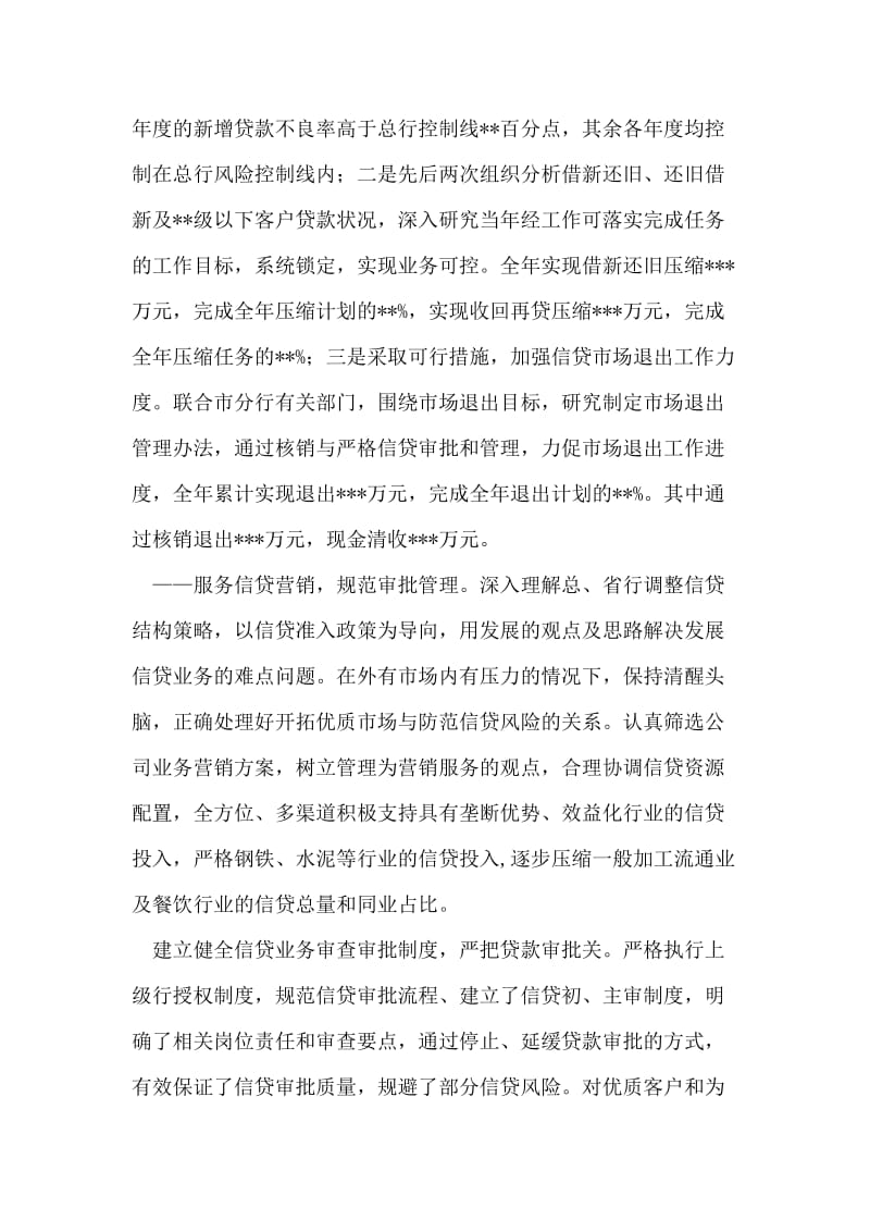 银行度信贷管理专业会议行长讲话.doc_第2页