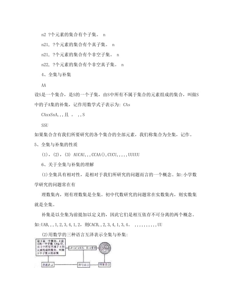 最新高中数学必修一集合与集合的关系知识点总结与练习优秀名师资料.doc_第2页