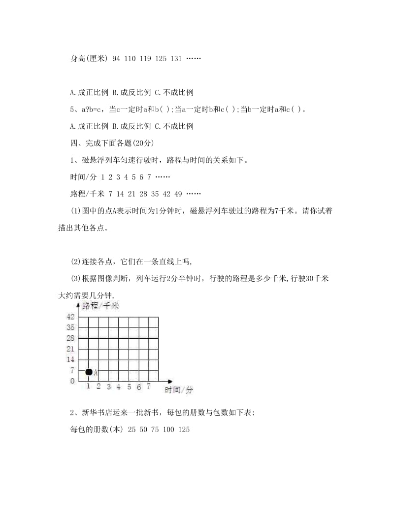 最新苏教版小学六年级数学下册第五单元试卷优秀名师资料.doc_第3页