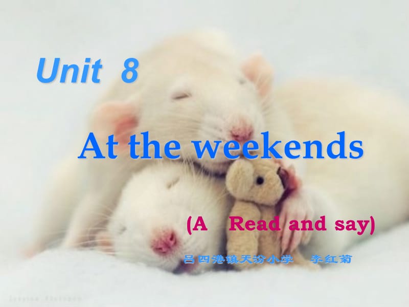 【李红菊】5BUnit8Attheweekends(PartA)[精选文档].ppt_第1页