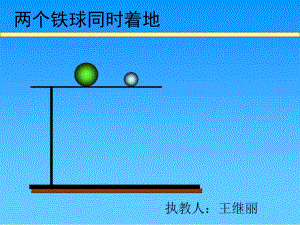 两个铁球同时落地[精选文档].ppt