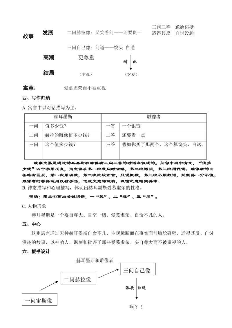 《寓言四则》教学设计-教学文档.doc_第3页