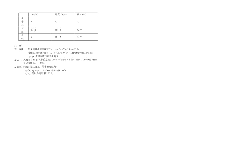 1.4《平均速度的测量》练习题A-教学文档.doc_第2页