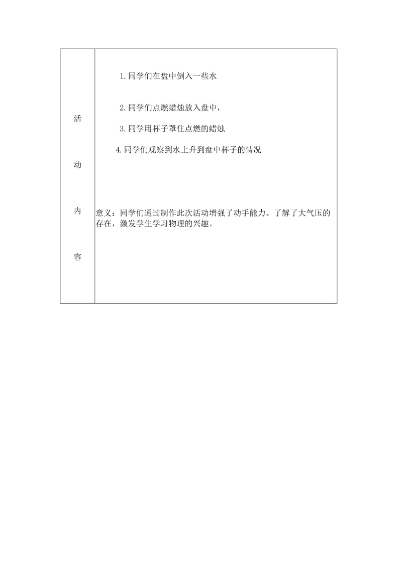 “科技之光”社团-----会吸水的杯子活动记录表-教学文档.doc_第2页