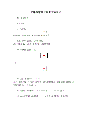 最新初一数学上册知识点归纳总结+打印版优秀名师资料.doc