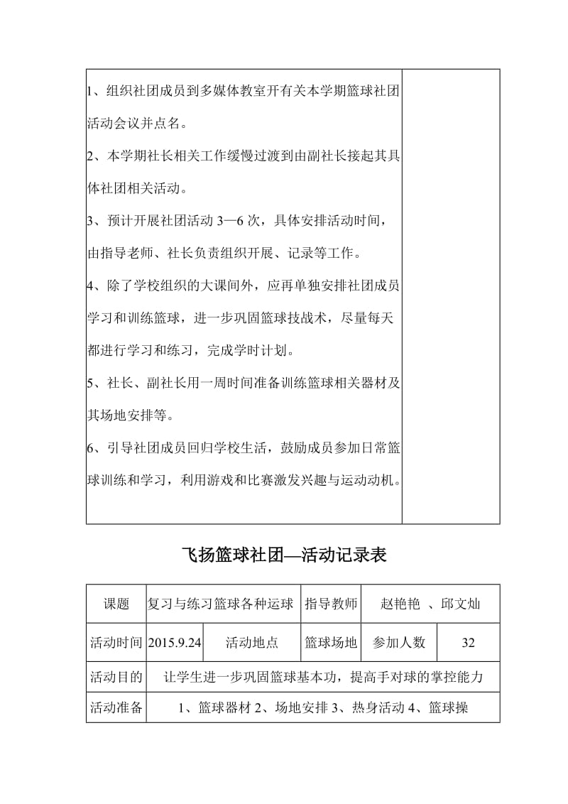 2015社团活动记录9月份-教学文档.doc_第2页