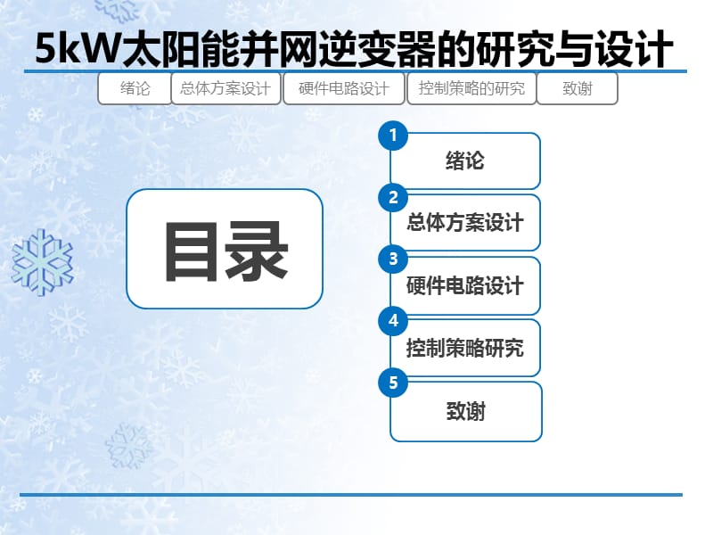 5KW太阳能并网逆变器研究与设计.ppt_第1页