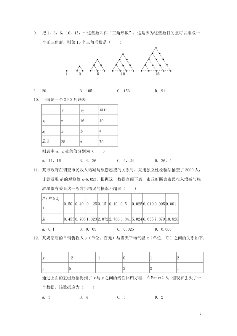 吉林省通化市辉南县第一中学2017_2018学年高二数学下学期第三次月考试题文20180529028.doc_第2页