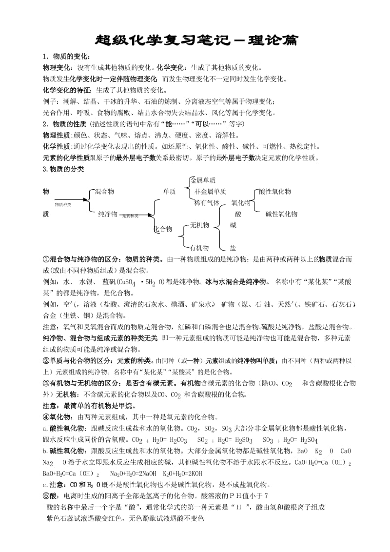 最新初三超级化学复习笔记优秀名师资料.doc_第2页