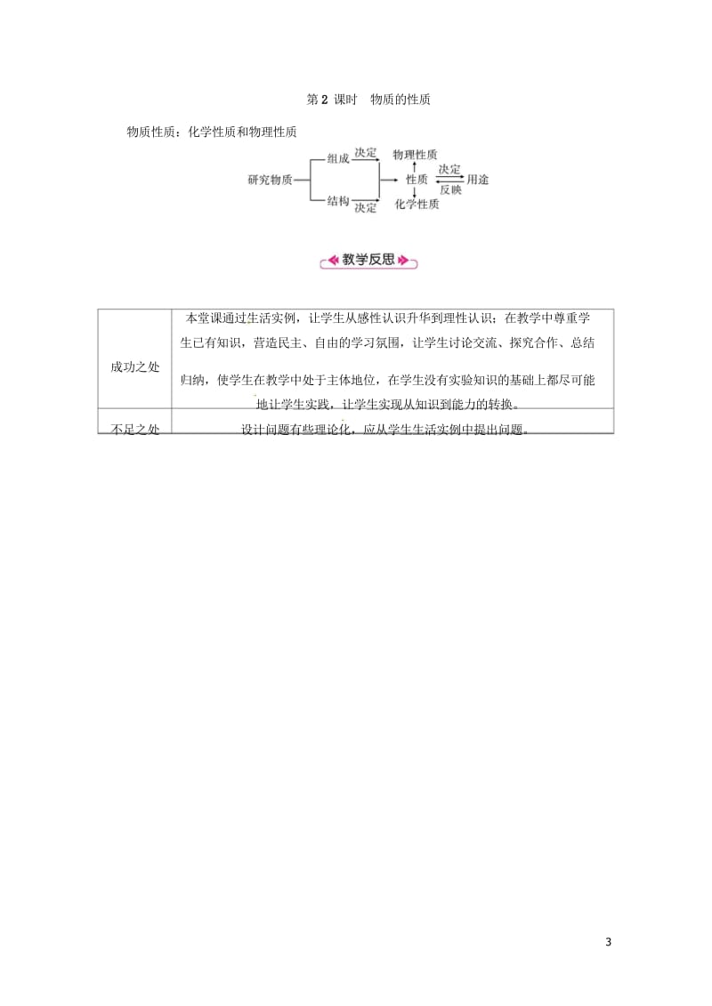 2018年秋九年级化学上册第1单元走进化学世界课题1物质的变化和性质第2课时物质的性质教案新版新人教.wps_第3页