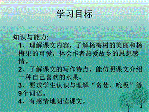 七年级语文上册19《我爱故乡的杨梅》课件上海版五四制.pptx