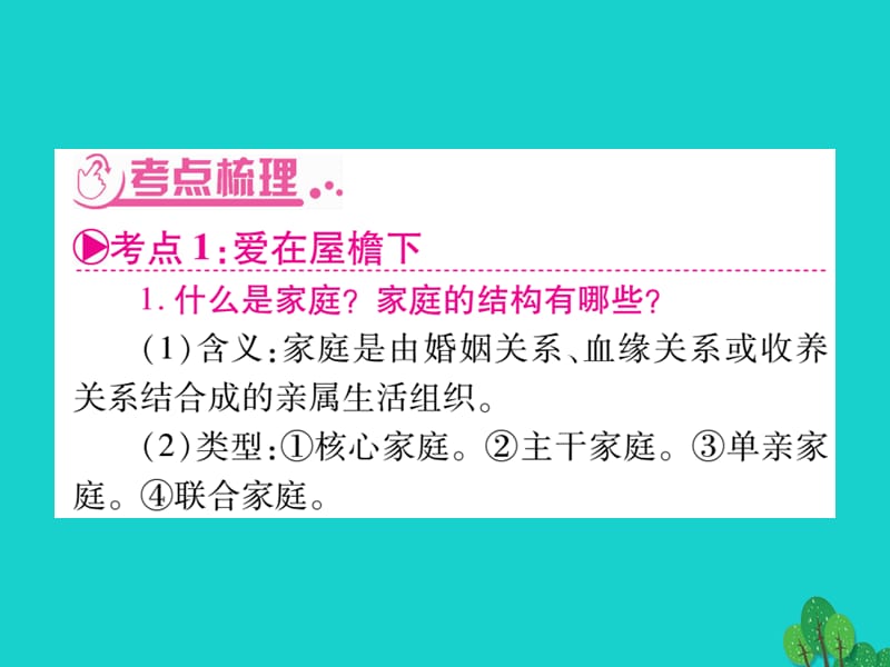 中考政治八上第一单元相亲相爱一家人复习课件新人教版.pptx_第2页