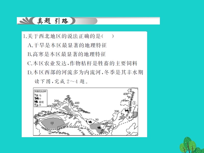 中考地理教材考点系统化复习第十七章西北地区课件新人教版.pptx_第2页