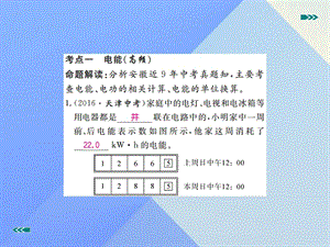 中考物理复习专题九电功率与生活用电第1讲电能电功率焦耳定律习题课件新人教版.pptx